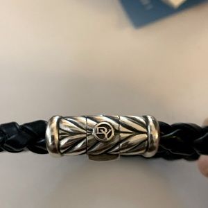 David Yurman Men’s Rubber Bracelet.